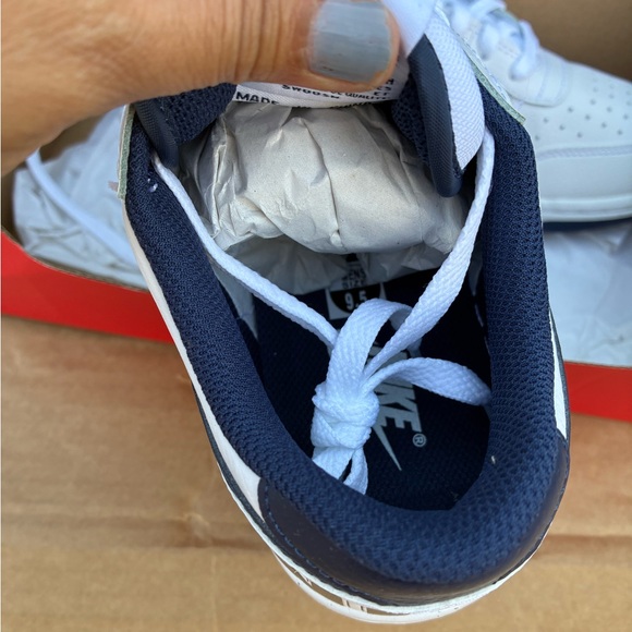 Nike blue and White Athletic Shoes - Picture 3 of 6